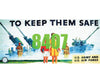 Tichy Train Group 8407 Keep Them Safe Army/Air Force Billboard - Kit Scenery Details