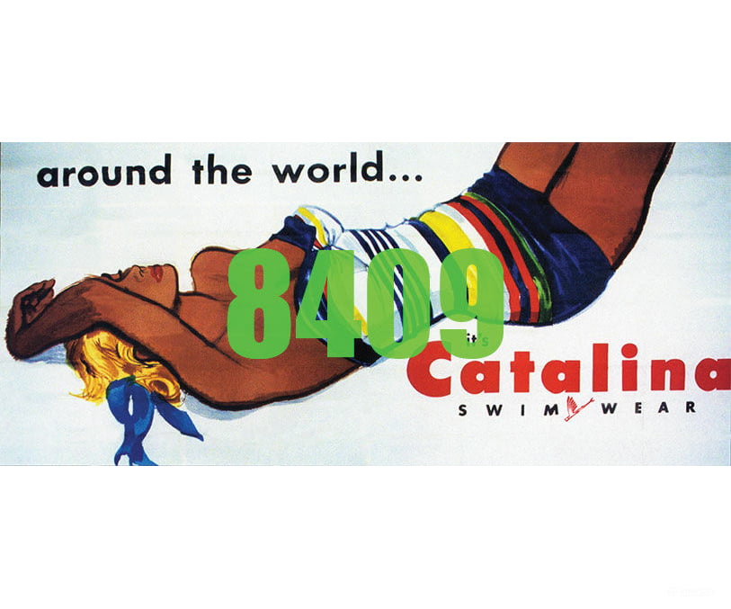 Tichy Train Group 8409 Catalina Swimwear Billboard - Kit Scenery Details