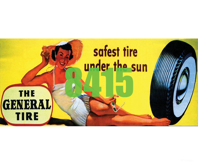 Tichy Train Group 8415 General Tire Billboard - Kit Scenery Details