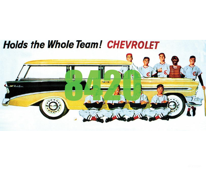 Tichy Train Group 8420 Holds The Whole Team Chevrolet Billboard - Kit Scenery Details