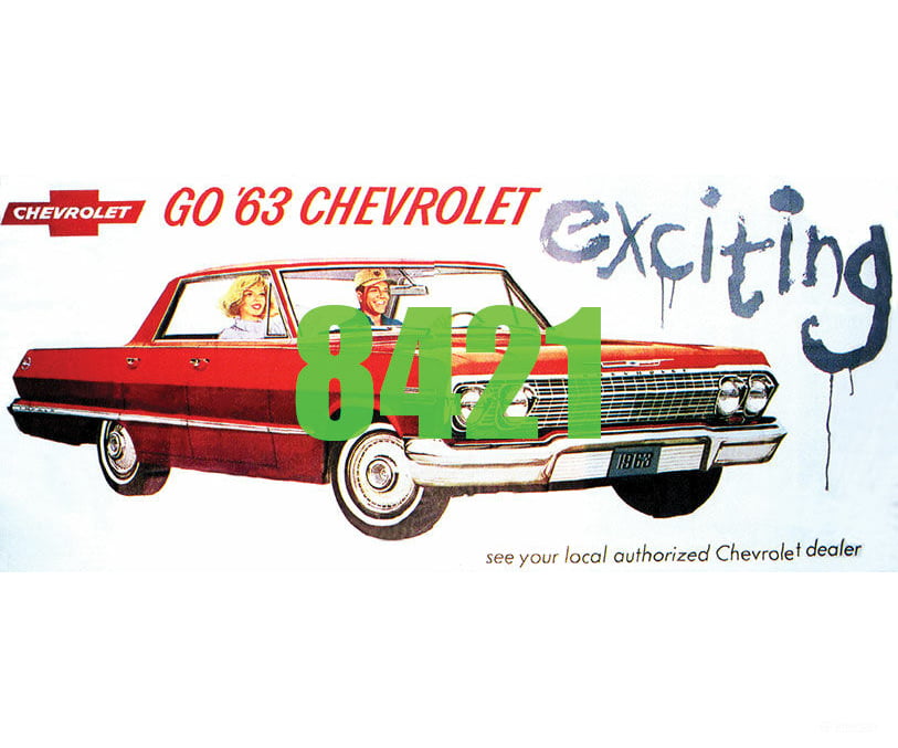 Tichy Train Group 8421 Go 63 Chevrolet Billboard - Kit Scenery Details