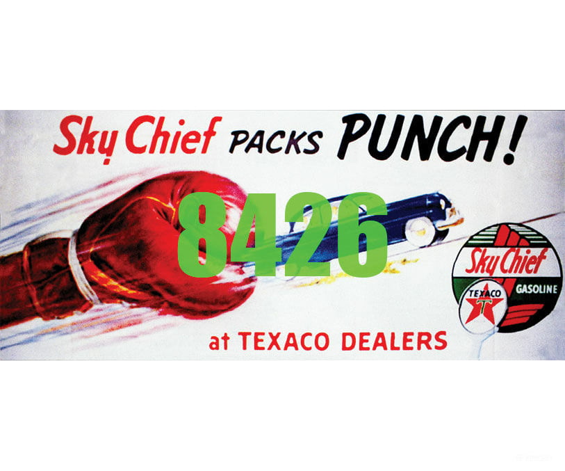Tichy Train Group 8426 Sky Chief Packs A Punch Gasoline Billboard - Kit Scenery Details