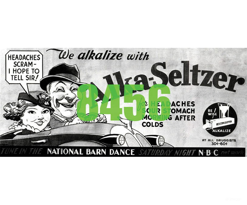 Tichy Train Group 8456 Alka Seltzer Billboard - Kit Scenery Details