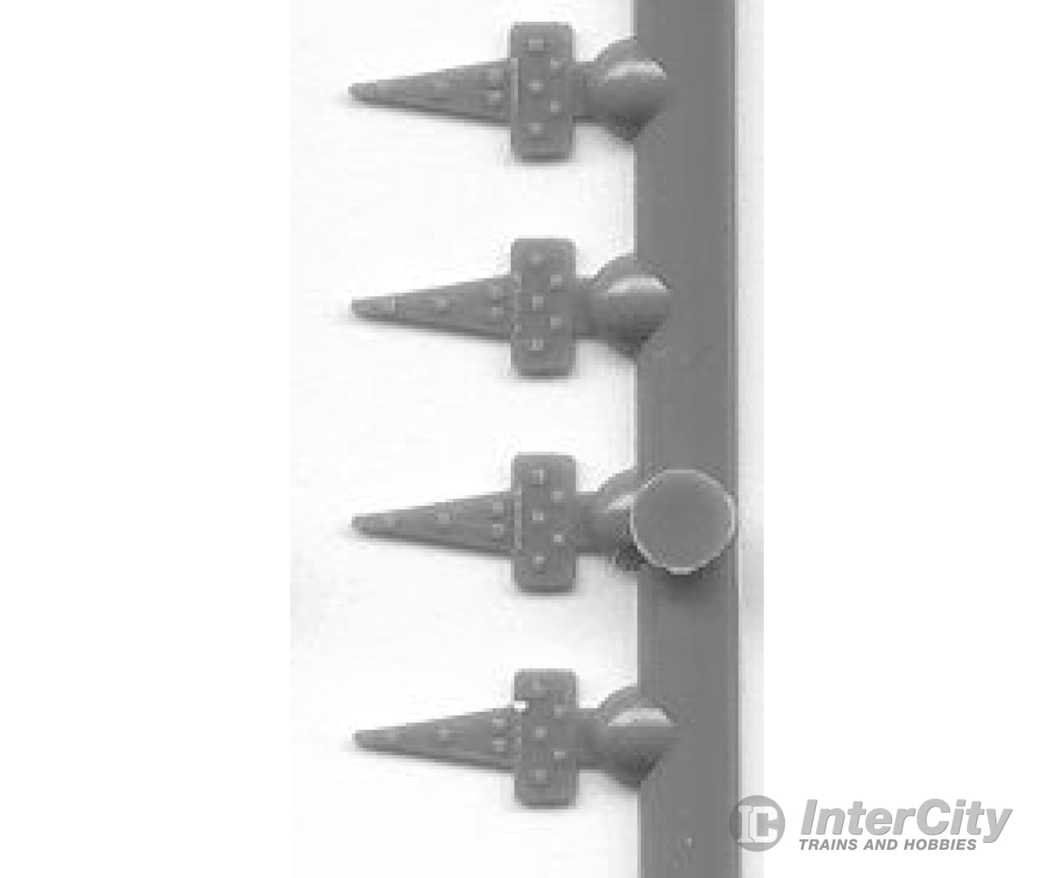 Tichy Train Group Ho Hinges (Gray Styrene; .010 Thick) - Triangular Style Pkg(45) Parts