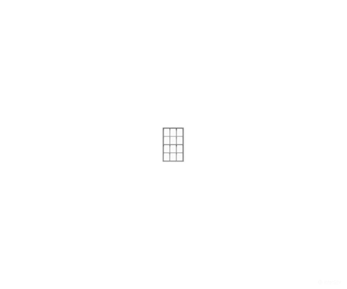 Tichy Train Group 2501 Windows - Double Hung pkg(12) -- 6/6 Masonary Scale 60 x 96’’ (Fits.37 x.60’’ Opening) - Scratch