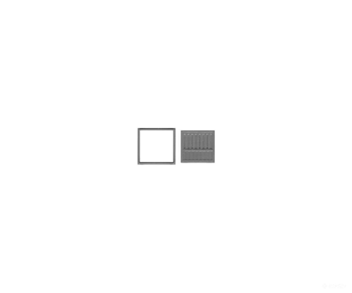 Tichy Train Group N 2511 Doors pkg(3) -- Loading Dock Door - Scratch Building Supplies