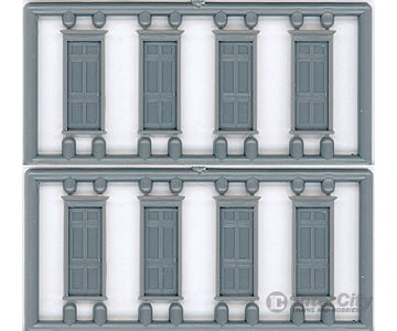 Tichy Train Group N 2514 Doors - Pkg(6) -- 6 Panel Framed Scratch Building Supplies