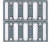 Tichy Train Group N 2514 Doors - Pkg(6) -- 6 Panel Framed Scratch Building Supplies