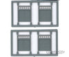Tichy Train Group N 2515 Doors - Pkg(4) -- Baggage Door With Transom Scratch Building Supplies