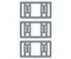 Tichy Train Group N 2516 Windows - Double Hung Pkg(6) -- 4/4 Double; Scale 56 X 64 (Fits .38 .43