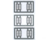 Tichy Train Group N 2517 Windows - Double Hung Pkg(6) -- 4/4 Double; Scale 64 X 80 (Fits .45 .53
