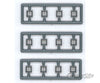 Tichy Train Group N 2518 Windows - Pkg(12) -- 4 Pane For Work Cars; 24 X (Fts .185 Opening) Scratch