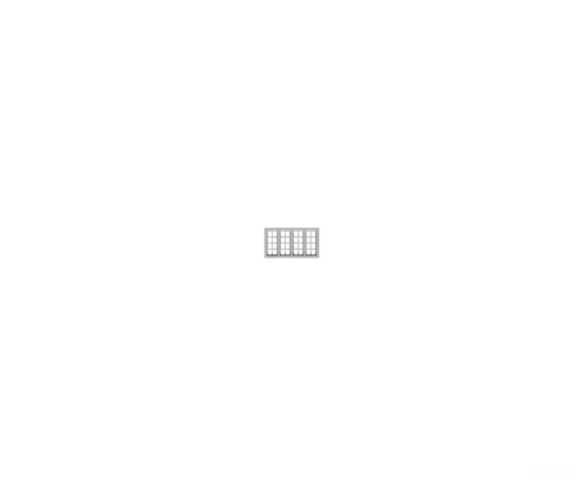 Tichy Train Group N 2530 Windows -- 4-Unit Casement (Plastic) pkg(6) - Scratch Building Supplies