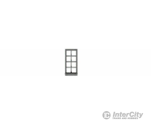 Tichy Train Group N 2541 4-4 Double-Hung Window With Glazing -- 26 X 63 Scale (Fits .20 .435