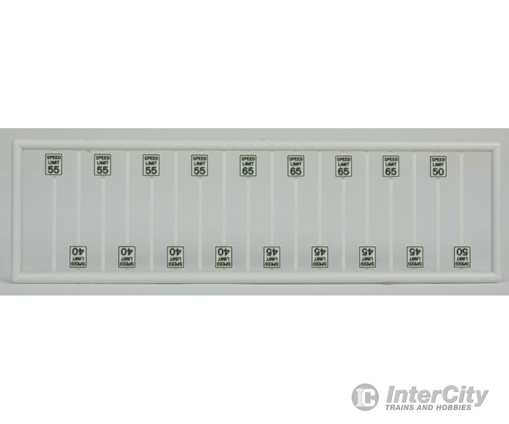 Tichy Train Group N 2607 High Speed Limit Signs -- Pkg(18) Scenery Details