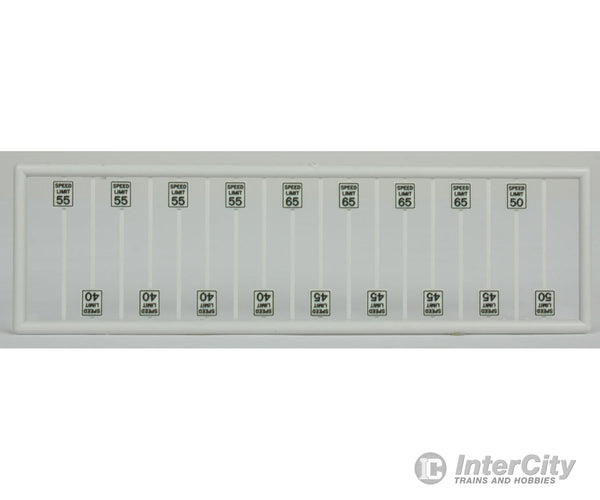 Tichy Train Group N 2607 High Speed Limit Signs -- Pkg(18) Scenery Details