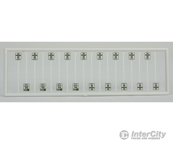 Tichy Train Group N 2608 No Parking Signs -- Pkg(18) Scenery Details