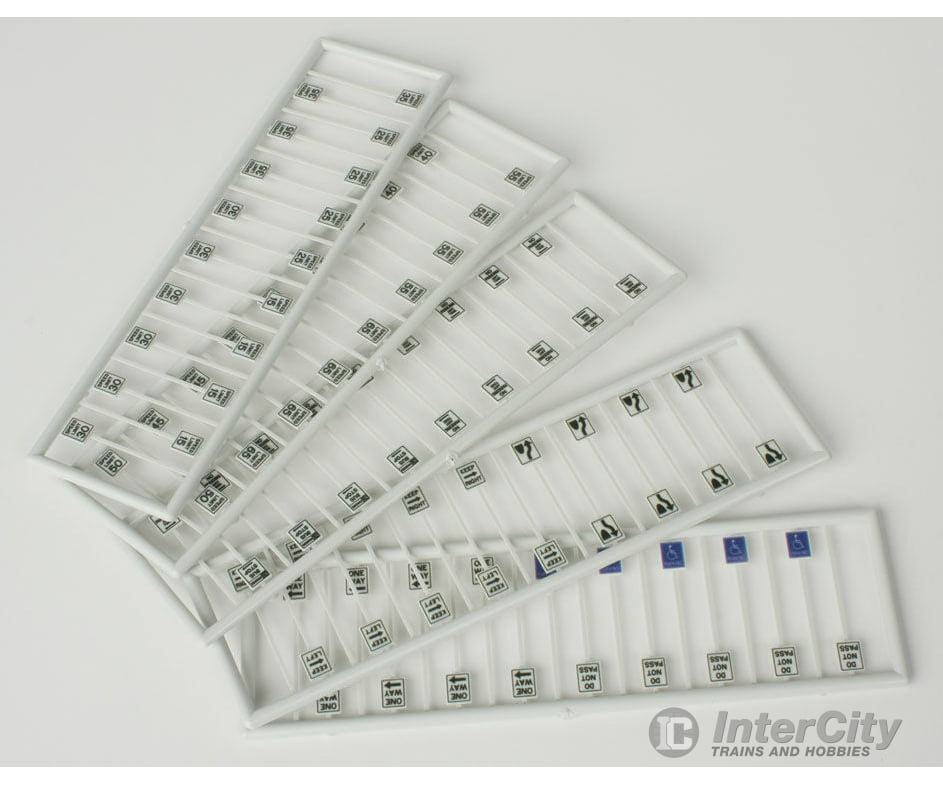 Tichy Train Group N 2611 Assorted Road Signs -- Pkg(90) Scenery Details