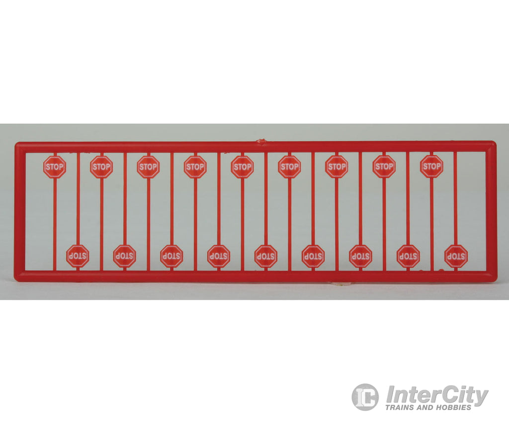 Tichy Train Group N 2612 Modern Post 1954 Stop Signs -- Pkg(18) Scenery Details