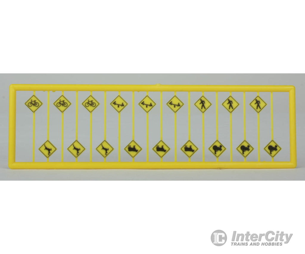 Tichy Train Group N 2615 Picture Warning Signs -- Pkg(18) Scenery Details