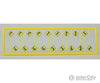 Tichy Train Group N 2616 Road Path/Curve Warning Signs #1 -- Pkg(18) Scenery Details