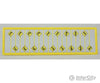 Tichy Train Group N 2616 Road Path/Curve Warning Signs #1 -- Pkg(18) Scenery Details