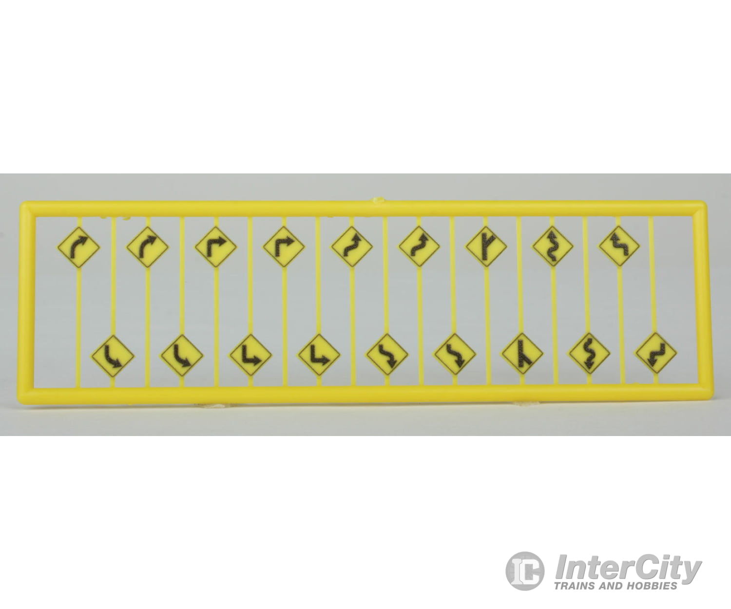 Tichy Train Group N 2616 Road Path/Curve Warning Signs #1 -- Pkg(18) Scenery Details