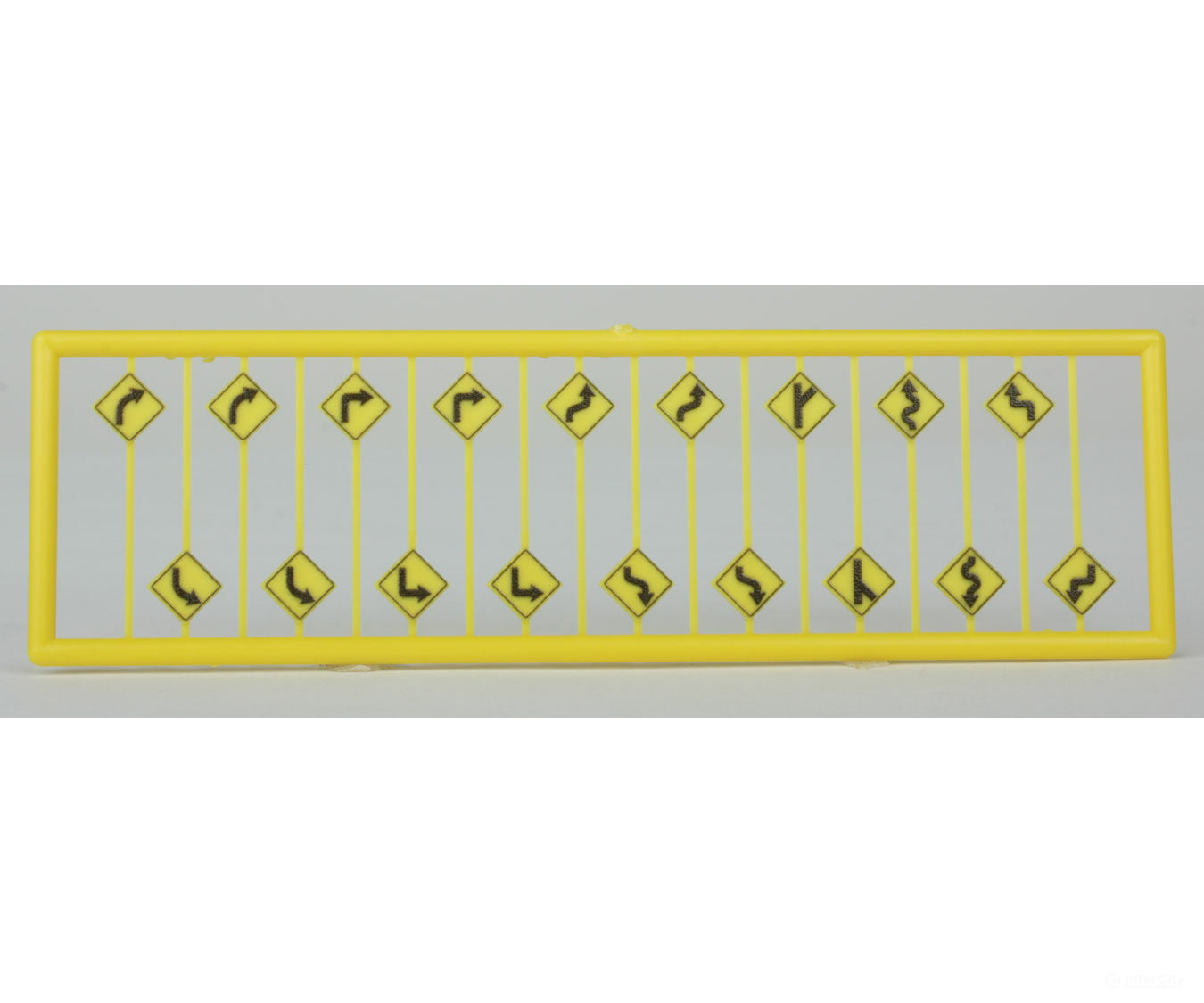 Tichy Train Group N 2616 Road Path/Curve Warning Signs #1 -- Pkg(18) Scenery Details