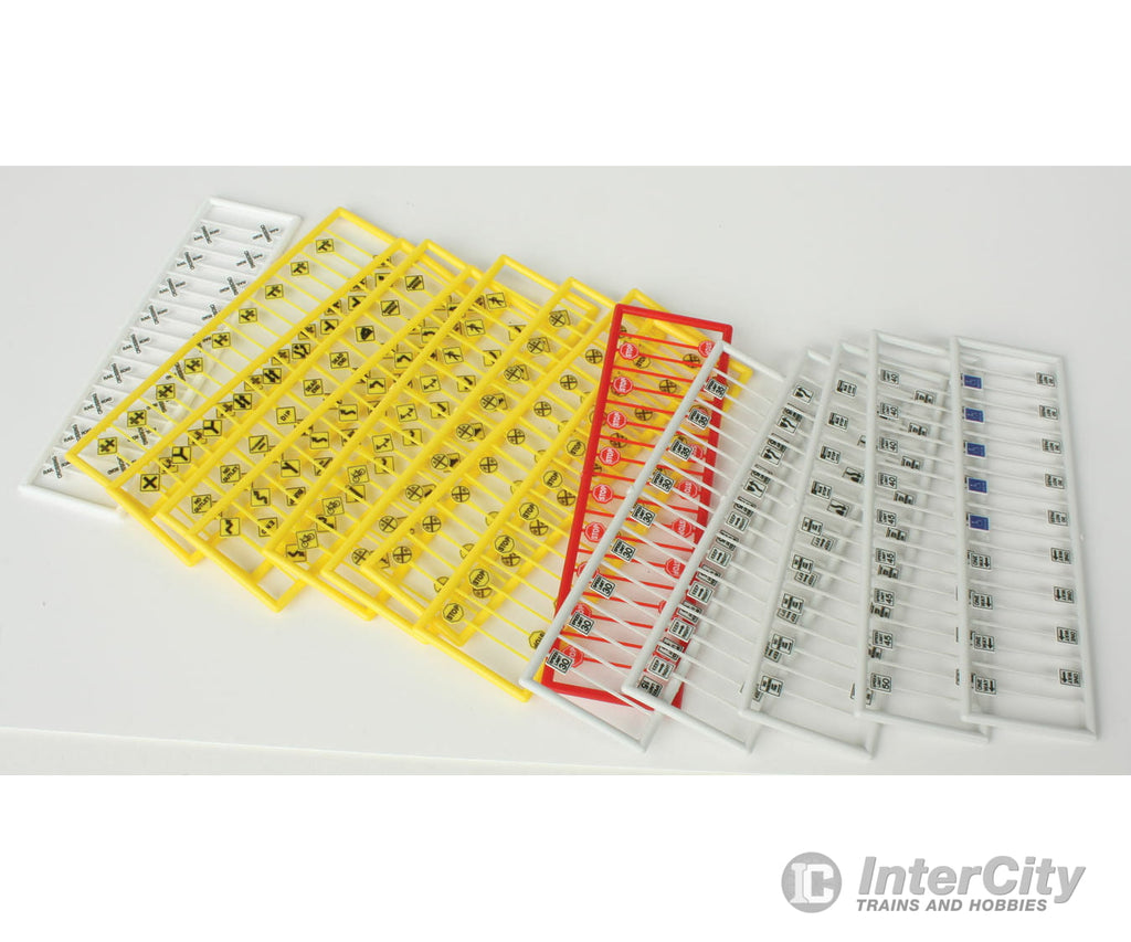 Tichy Train Group N 2623 Sign Assortment -- Pkg(270) Scenery Details