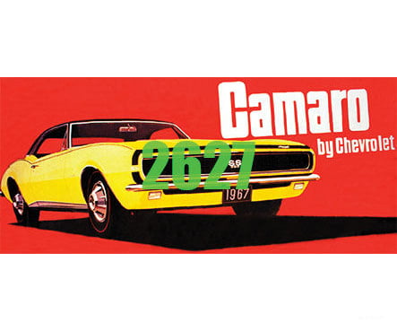 Tichy Train Group 2627 67 Chevrolet Camaro Billboard - Kit Scenery Details