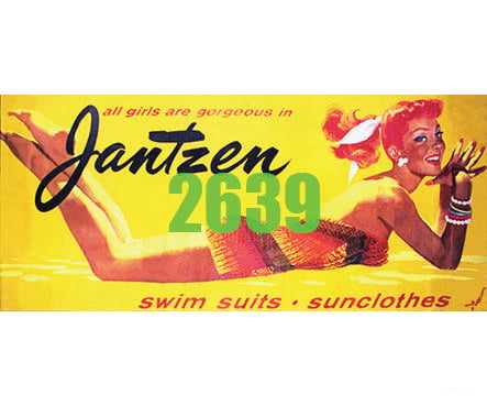 Tichy Train Group 2639 Jantzen Swimwear Billboard - Kit Scenery Details