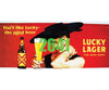 Tichy Train Group 2641 Lucky Lager Beer Billboard - Kit Scenery Details