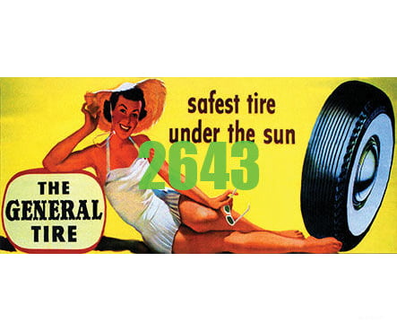 Tichy Train Group 2643 General Tire Billboard - Kit Scenery Details