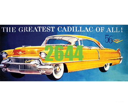 Tichy Train Group 2644 1956 Cadillac Billboard - Kit Scenery Details