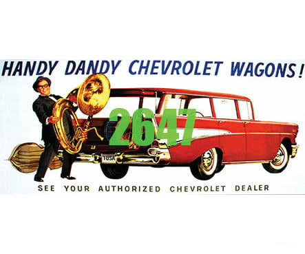 Tichy Train Group 2647 Chevrolet Wagons Billboard - Kit Scenery Details