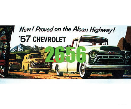 Tichy Train Group 2656 57 Chevrolet Pickup Billboard - Kit Scenery Details