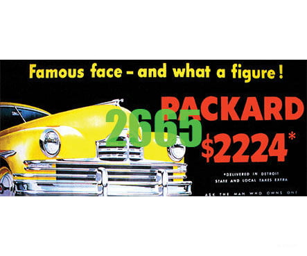 Tichy Train Group 2665 Packard $2224 Billboard - Kit Scenery Details