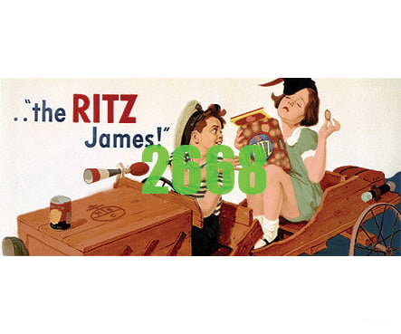 Tichy Train Group 2668 Ritz Crackers Billboard - Kit Scenery Details
