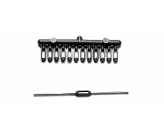Tichy Train Group 2004 Turnbuckles Pkg(24; Rust-Colored Styrene Cored .032) Scratch Building