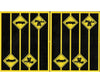 Tichy Train Group 2084 Firehouse And Low Vehicle Warning Signs -- 8 4 Each Of 2 Styles Scenery