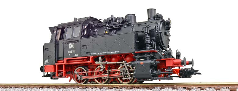 ESU 31650 Steam Locomotive BR 80 031 DB, black, Era III, LokSound, Dualsmoke, automatic coupler, DC/AC