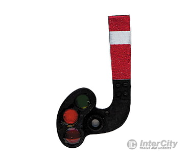 Tomar Industries Ho 6068 Signal Head Only - Train Order Signals -- Upper Quadrant (Red-Yellow-Green)