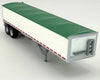 HO Logistics Replicas HO 466 39' Covered Grain Trailer - Assembled - White with Green Tarp