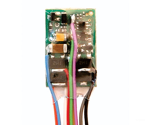 Train Control Systems 1011 M4 1-Amp 4-Function Dcc Decoder - Only -- Hardwire.365 X.587.109’ 9.27