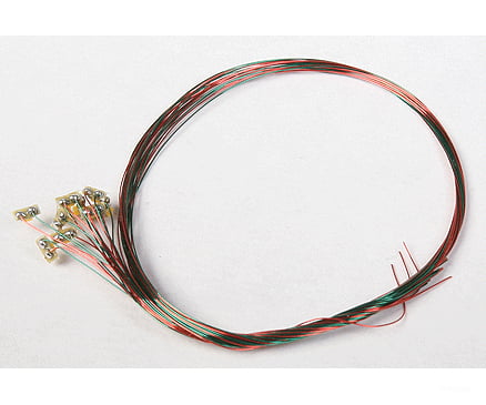 Train Control Systems 1322 Surface-Mount Led W/6 15.2Cm W/Attached Magnet Wire Lead 10-Pack --