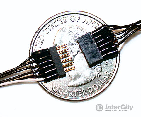 Train Control Systems 1337 6-Pin 2 X 3 Array Mini Connector Set (1 Male 1 Female) -- .312 X .075