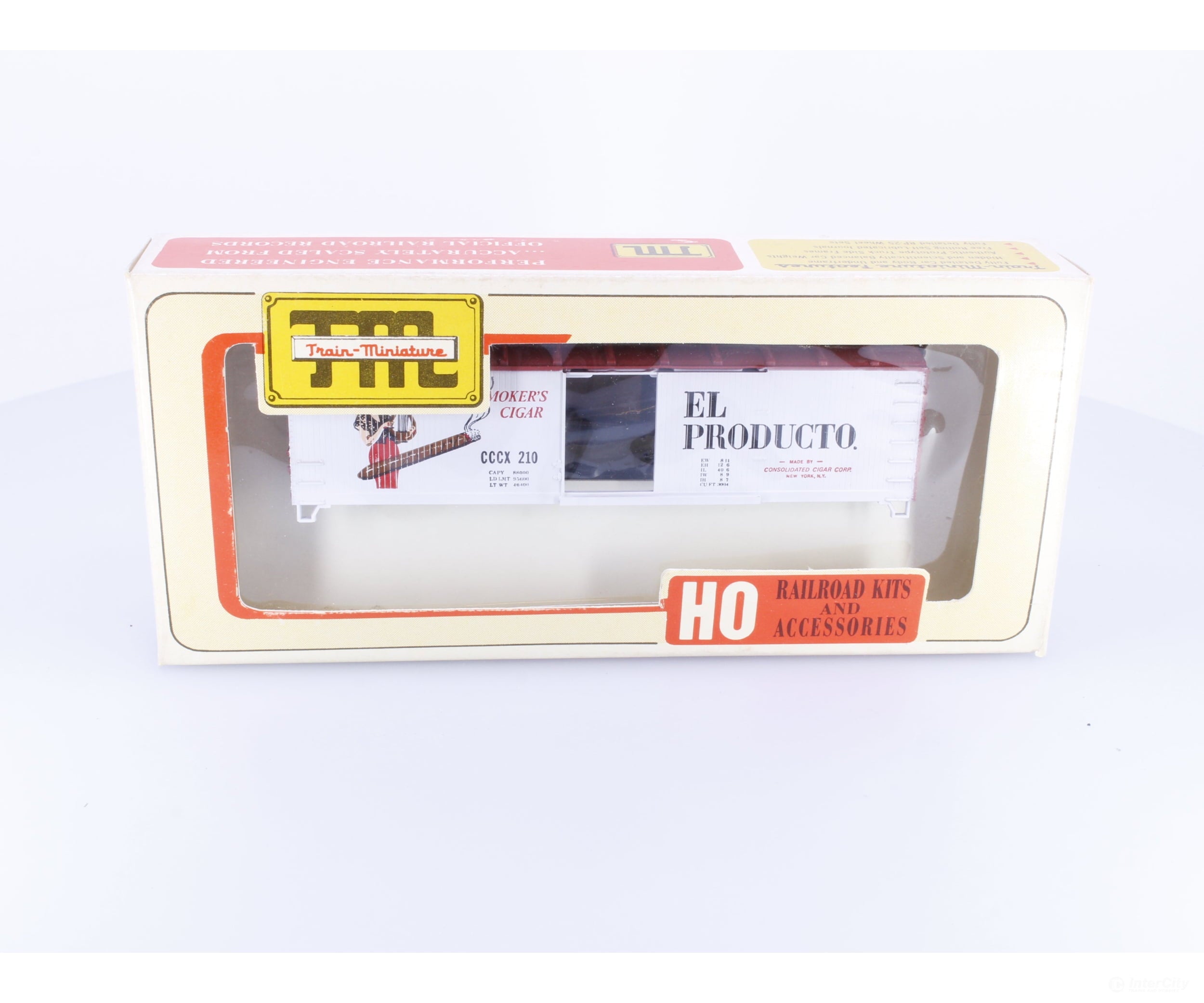 Train Miniature 2037 HO 40’ Single Door Boxcar Kit El Producto (CCCX) 210 - Freight Cars