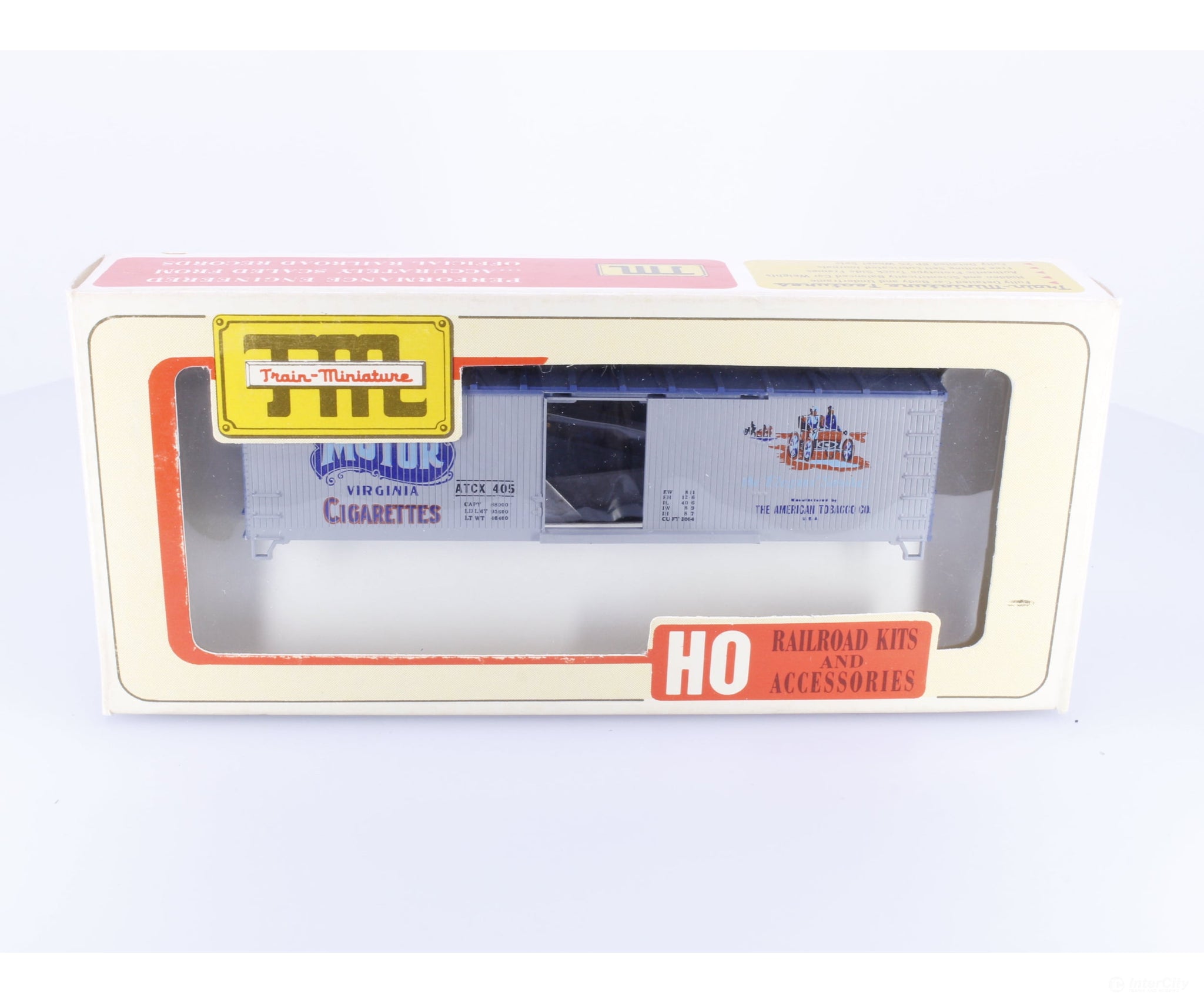 Train Miniature 2222 HO 40’ Single Door Boxcar Kit Motor Virginia (ATCX) 405 - Freight Cars