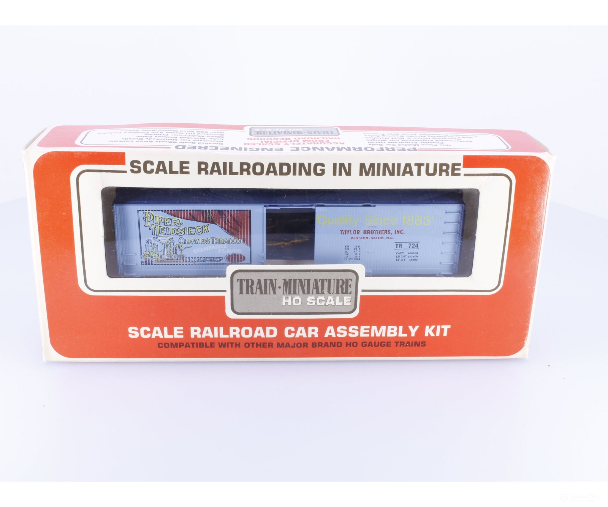 Train Miniature 2261 HO 40’ Single Door Boxcar Kit Pipper Heissieck (TB) 724 - Freight Cars