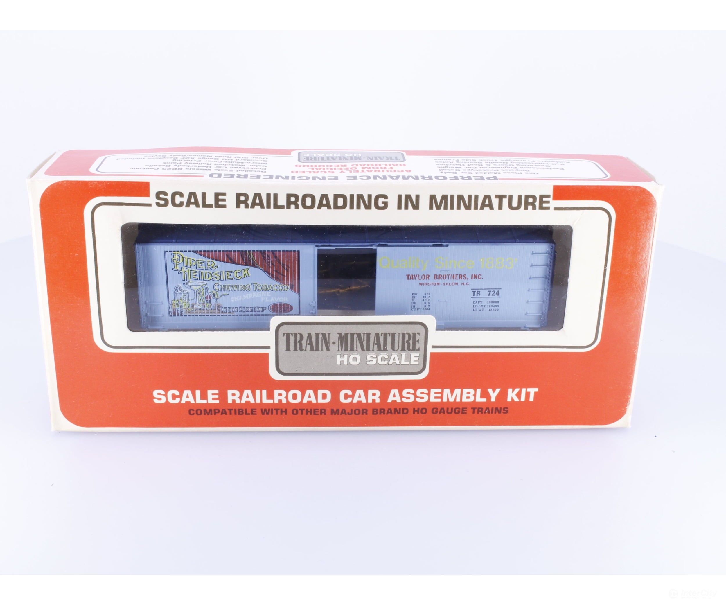 Train Miniature 2261 HO 40’ Single Door Boxcar Kit Pipper Heissieck (TB) 724 - Freight Cars